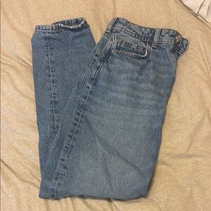 Zara Women's Straight Leg Blue Jeans